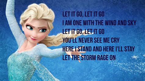 let it go lyrics|More.